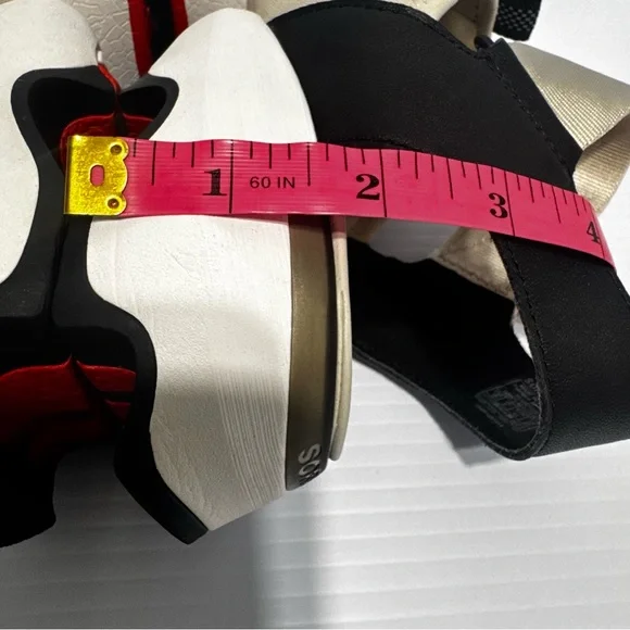 Sorel Kinetic Fawn Beige Strappy Platform Sandals Size 10 - Picture 13 of 14